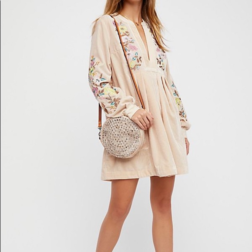 Mia Embroidered Free People dress NWT